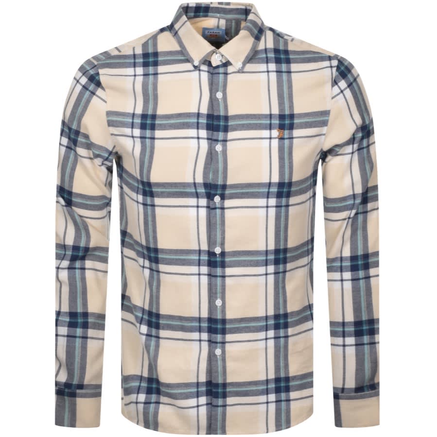 Alternative Image for ProductFarah Vintage Krone Check Shirt Cream1